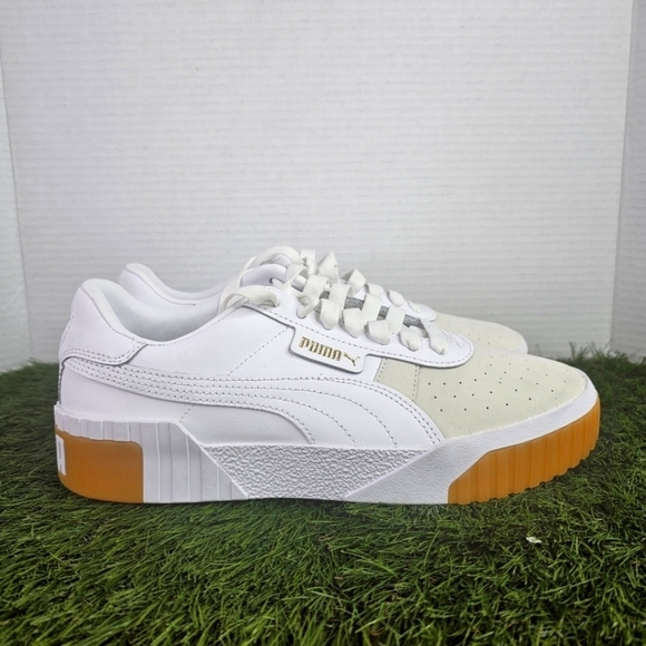 Puma Cali Exotic White Sneakers 369653-01 Women's Size 10 - Picture 3 of 8